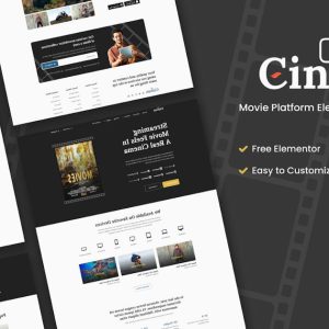 Cinemo 视频流网站元素模板套件