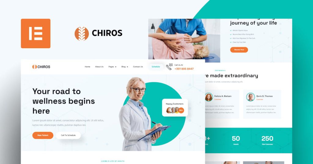 Chiros – 脊骨神经科元素模板套件