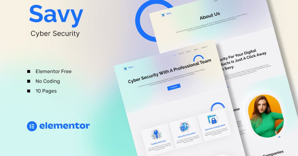 Savy – 网络安全元素模板套件