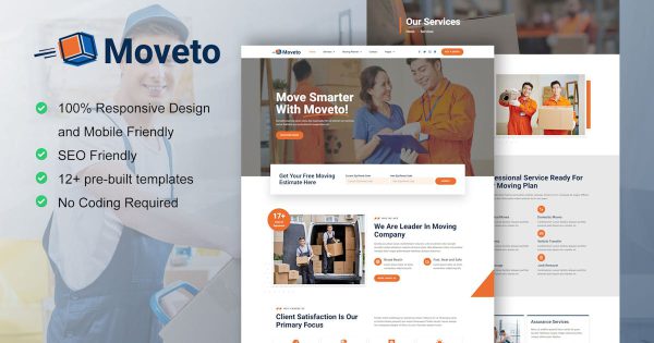 Moveto Moving Company Elements Template Kit