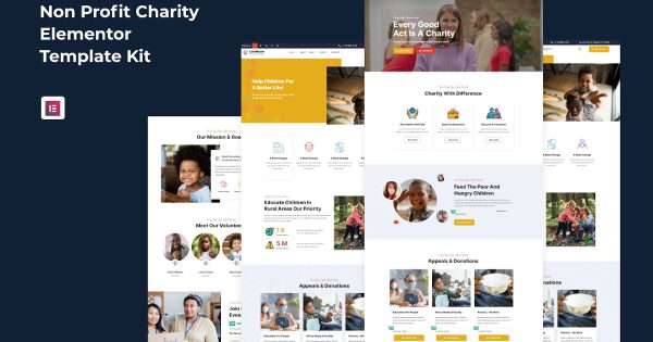 LoveIcon Nonprofit Charity Elements Template Kit