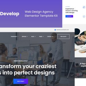 UiDevelop 网页设计公司 Elementor 模板套件