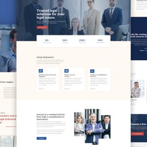 Avocati Law Firm and Attorney Elementor Template Suite