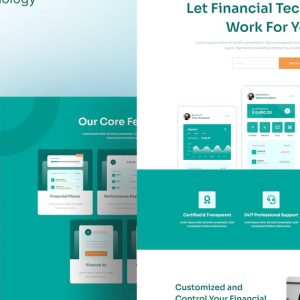 Finans FinTech Elementor Pro Template Suite