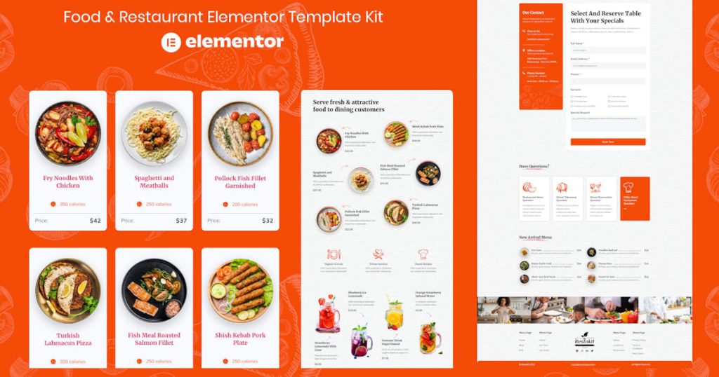 Restokit – Food & Restaurant Elementor Template Kit