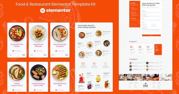 Restokit Food Restaurant Elementor Template Kit