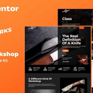 Bladeworks Knife Workshop Elementor Template Kit