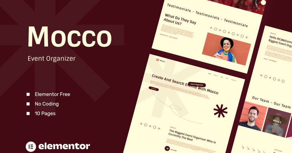 Moocoo – Event Organizer Elementor Template Kit