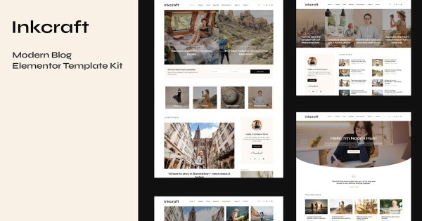 Inkcraft 现代博客与杂志 Elementor Pro 模板套件