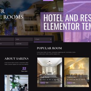 Sarena Hotel Resort Elementor Template Kit