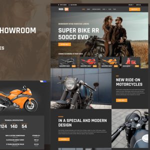 Ride ON 摩托车经销商 WordPress Elementor 模板套件