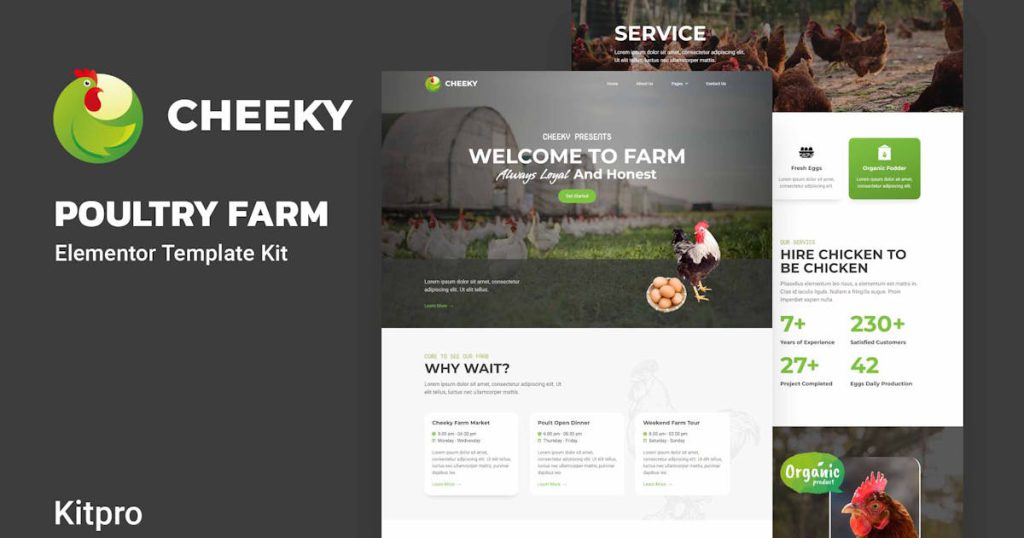 Cheeky – Poultry Farm Elementor Template Kit