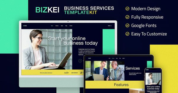 Bizkei | 商业与服务元素模板套件