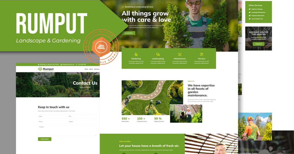 Rumput – 景观与园艺服务元素模板套件