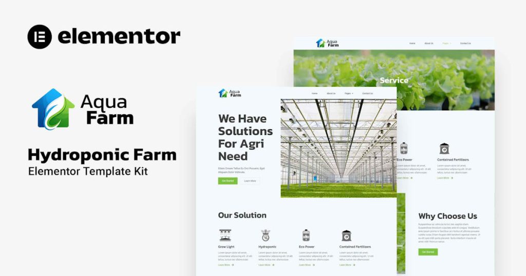 Aquafarm – 水培农场元素模板套件