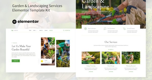 Guarden Garden & Horticultural Services Elements Template Kit