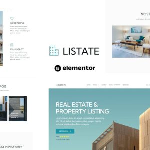 Listate Real Estate Property Listing Elementor Template Kit