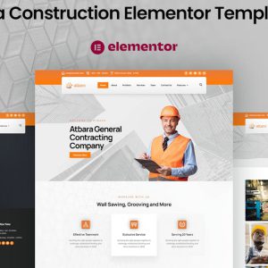 Atbara Construction Elementor Template Kit