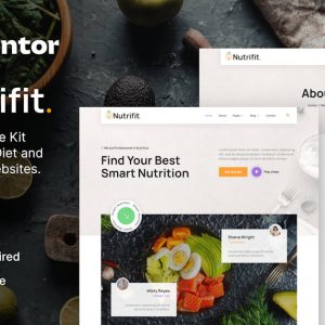Nutrifit Healthy Food Nutrition Coach Elementor Template Kit