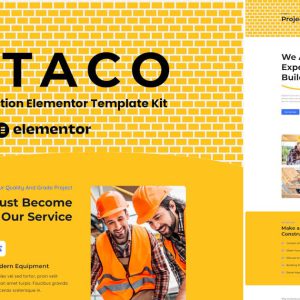 Bataco Home Renovation Construction Elementor Template Kit