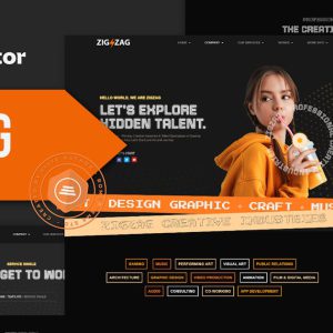 Zigzag Creative Industries Elementor Template Suite