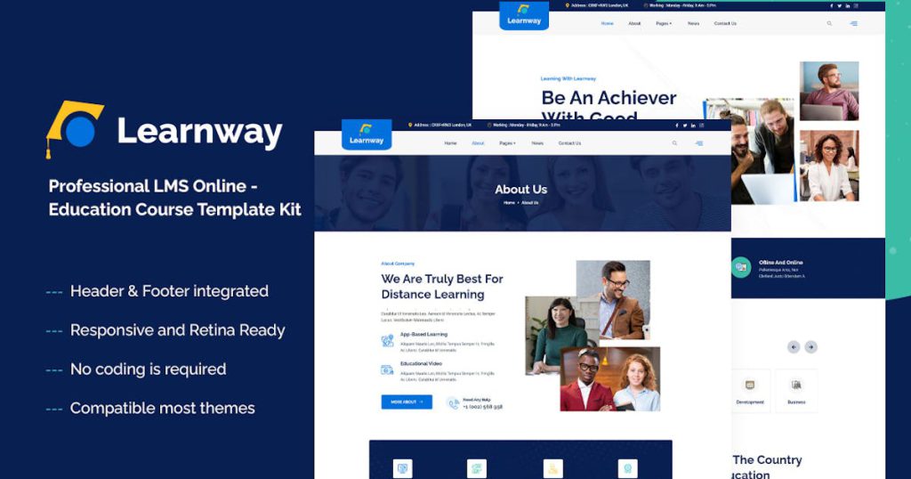 Learnway – Professional Online Education Courses Elementor Template Kit