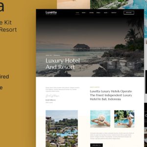 Luxetta Luxury Hotel Resort Elementor Template Kit