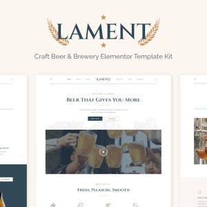 Lament Craft Beer Brewery Elementor Template Kit