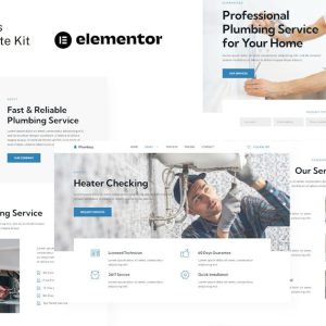 Plumboy Plumbing Services Elementor Template Kit