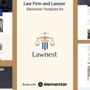 Lawnest 律师事务所和律师 Elementor Pro 模板套件