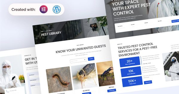 Pestspark 害虫控制服务 Elementor 模板套件