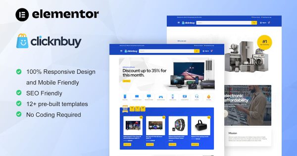 Clicknbuy Woocommerce E-shop Elements Template Suite