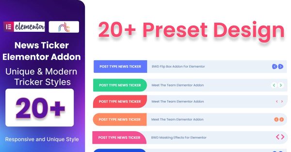 News Ticker Addon For Elementor